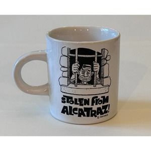 Vintage Alcatraz Prison Ceramic‎ Mini 2 5/8” Mug